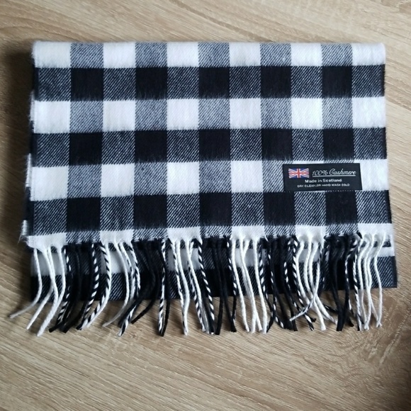 Unisex Plaid Cashmere Scarf - Picture 4 of 4